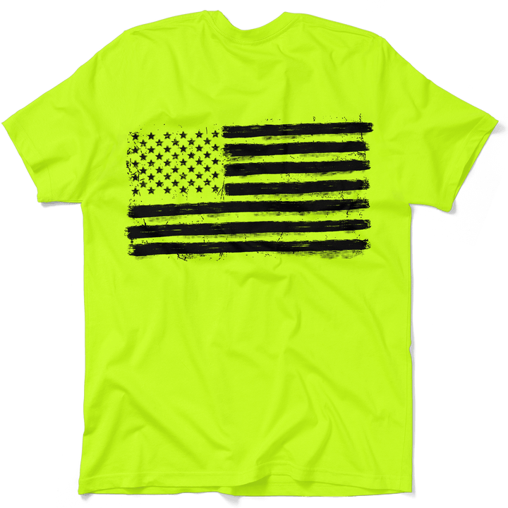 Old Glory - Safety Yellow Hi-Vis T-Shirt