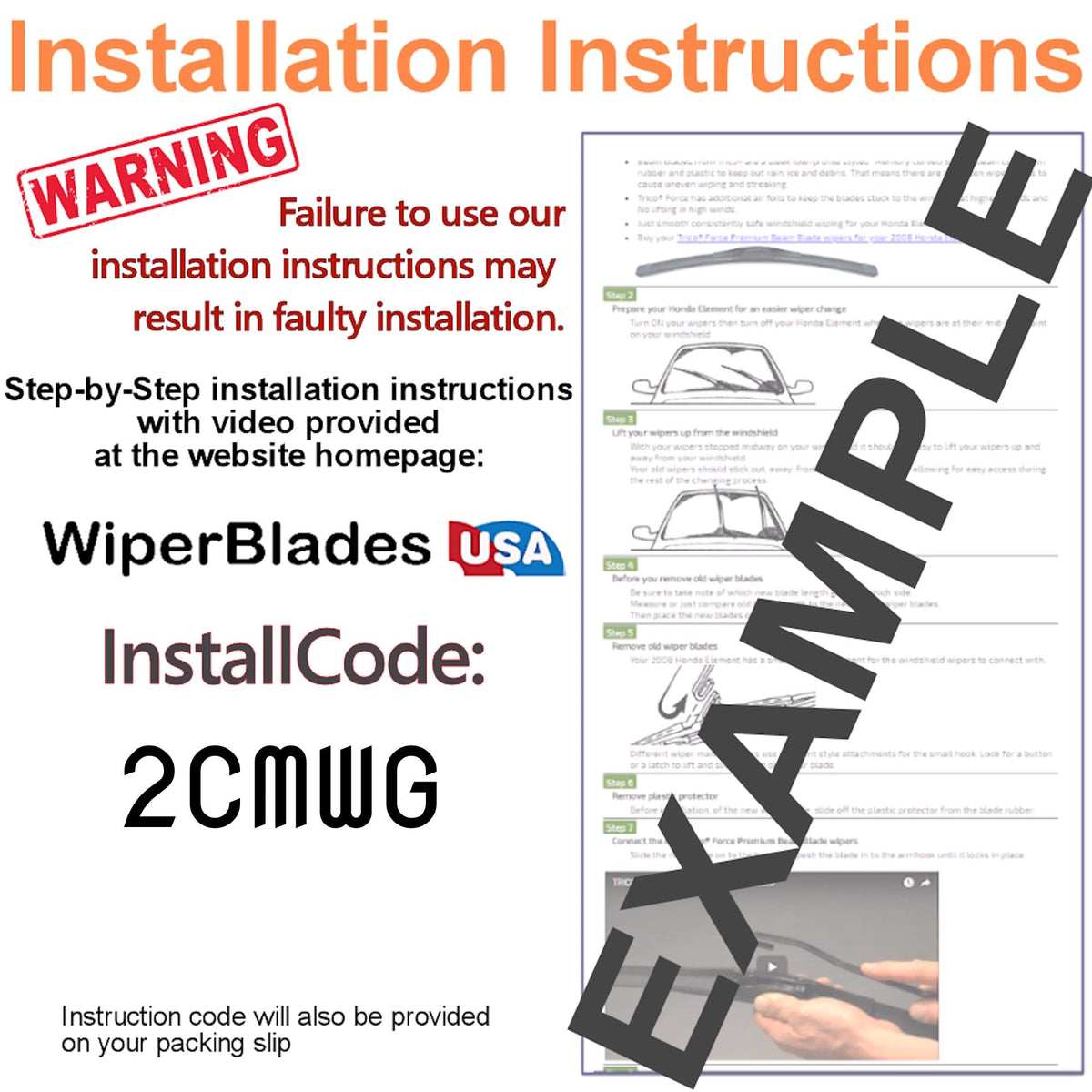 2003 Chevrolet Monte Carlo Wiper Blades w/1yr Wear Warranty (Set of 2) Wipers
